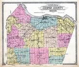 Cooper County Outline Map, Cooper County 1915
